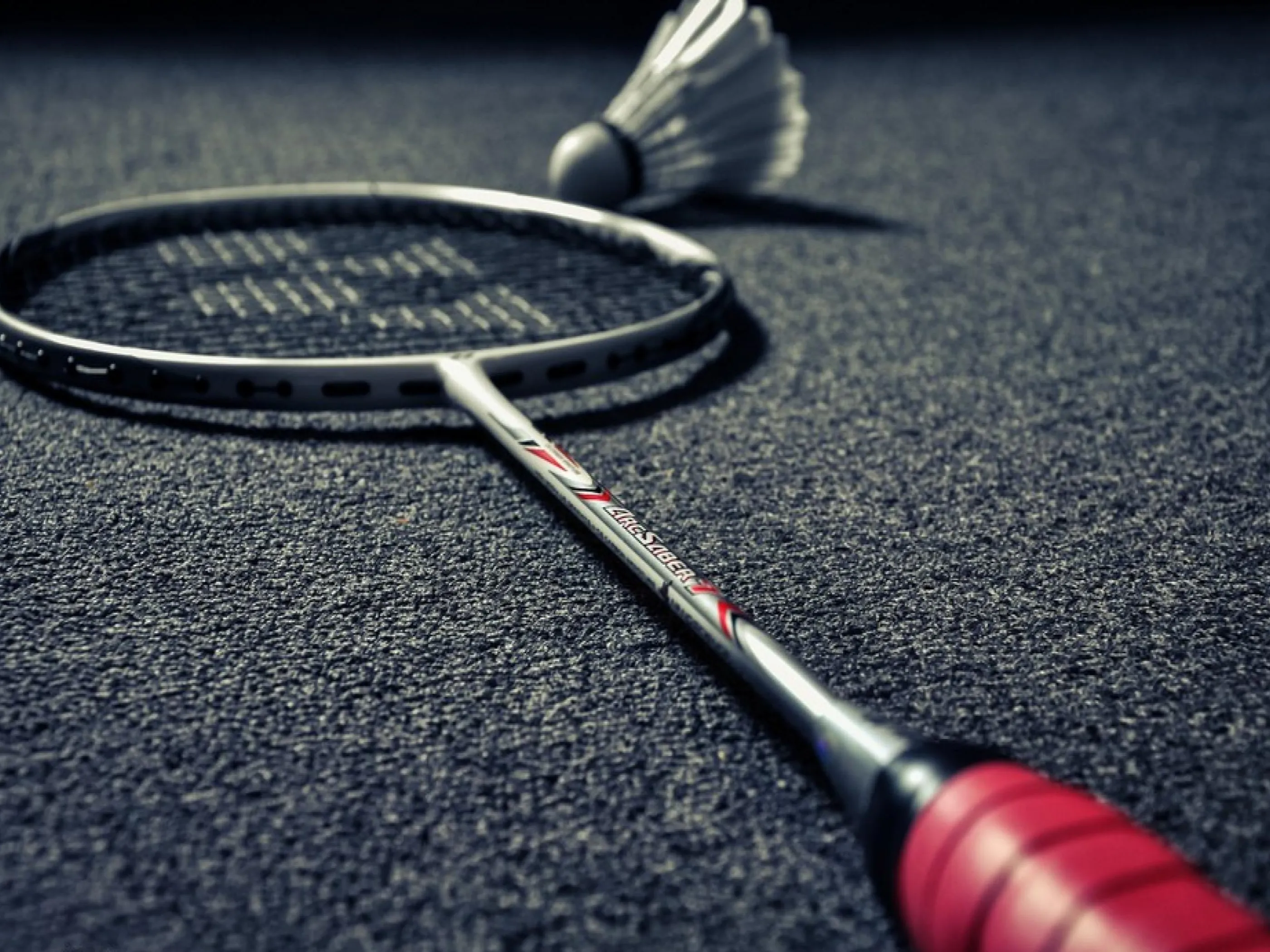 Custom racquet grip detail